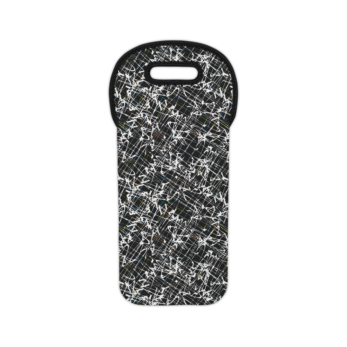 Wine Tote Bag Jhane Barnes design "SCRIBBLE" col Shadowplay