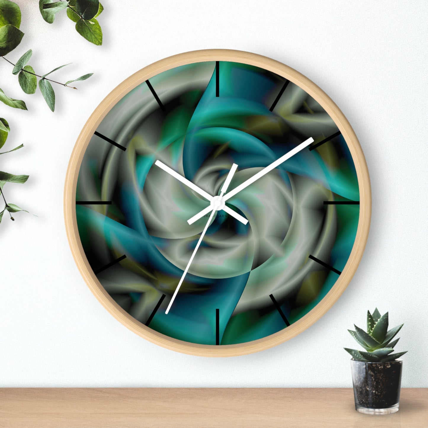 "JHANE'S WORLD" JB custom designed Wall Clock *click to select your base color + hands that best matches your space