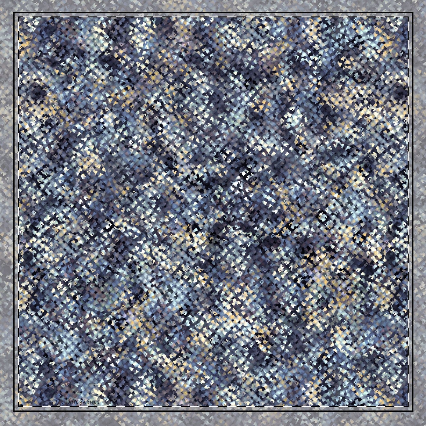 Cotton Twill Napkin "MEZZO" color Blue