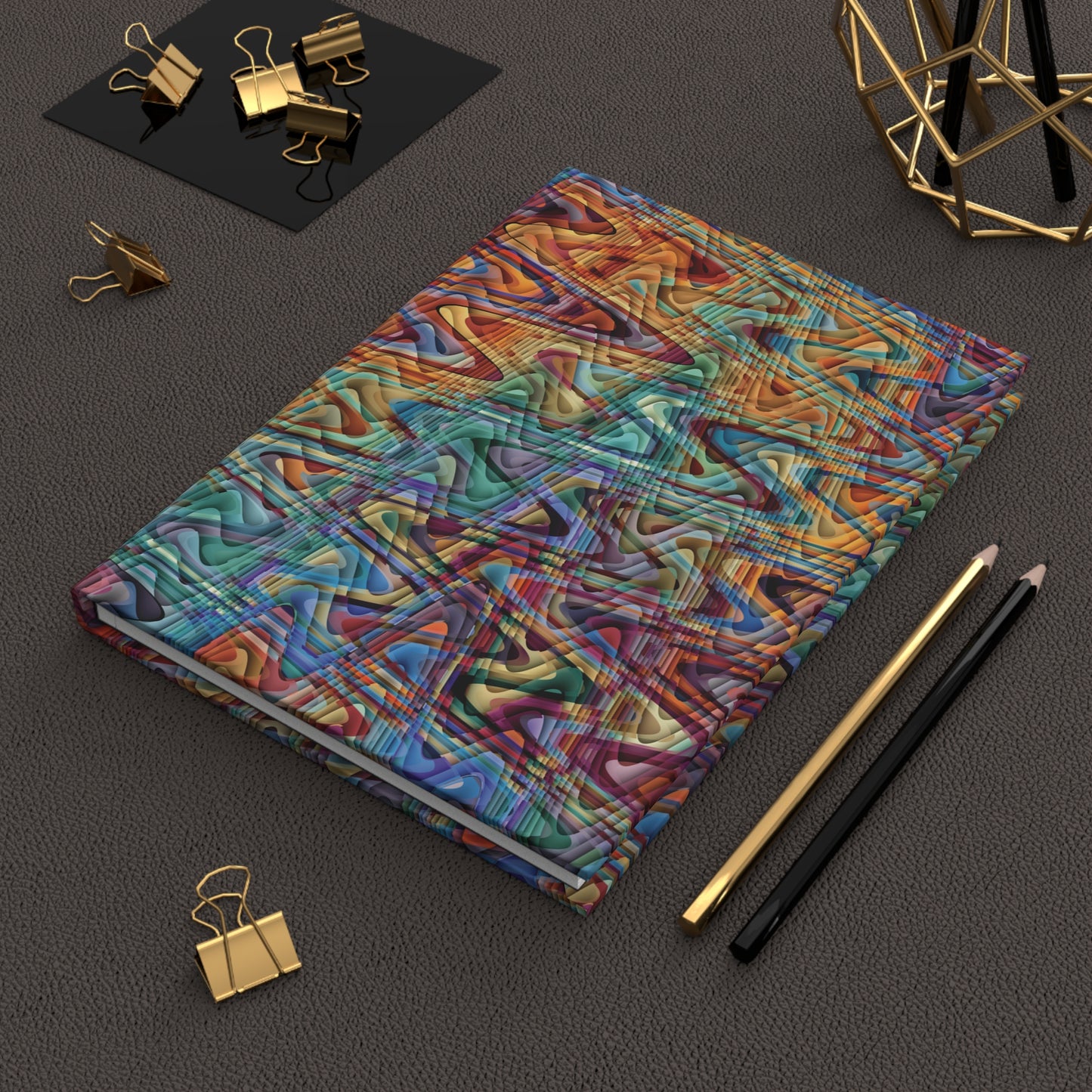 Hardcover Journal Notebook "RAINYDAY WAVE"