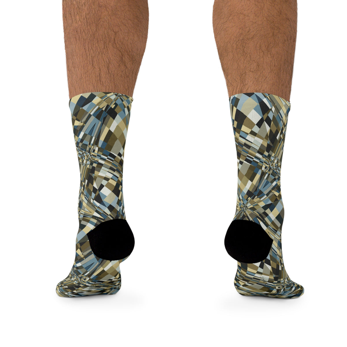 Unisex Printed Socks "SLICE" col. Twilight Serenade, Jhane Barnes custom design