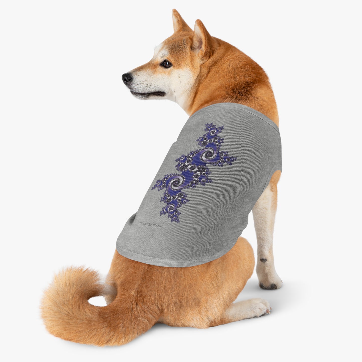 Pet Tank Top "FRACTAL" JB Design in col. Heather
