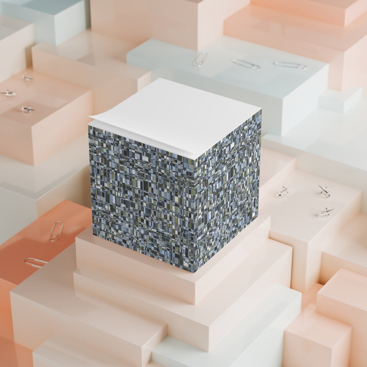 Note Cube "MM SQUARES" col. Slate Brigade