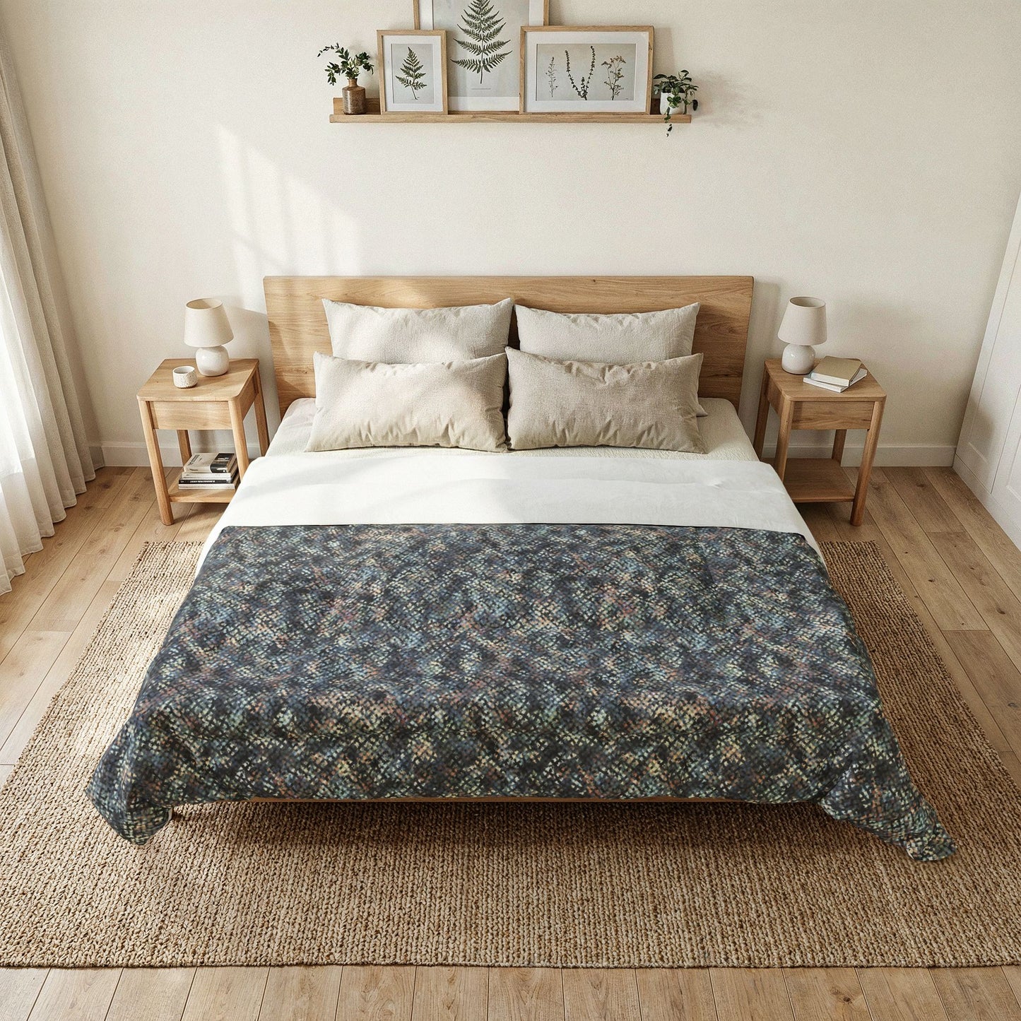 Cotton Comforter "MEZZO" col. Pink Cloud