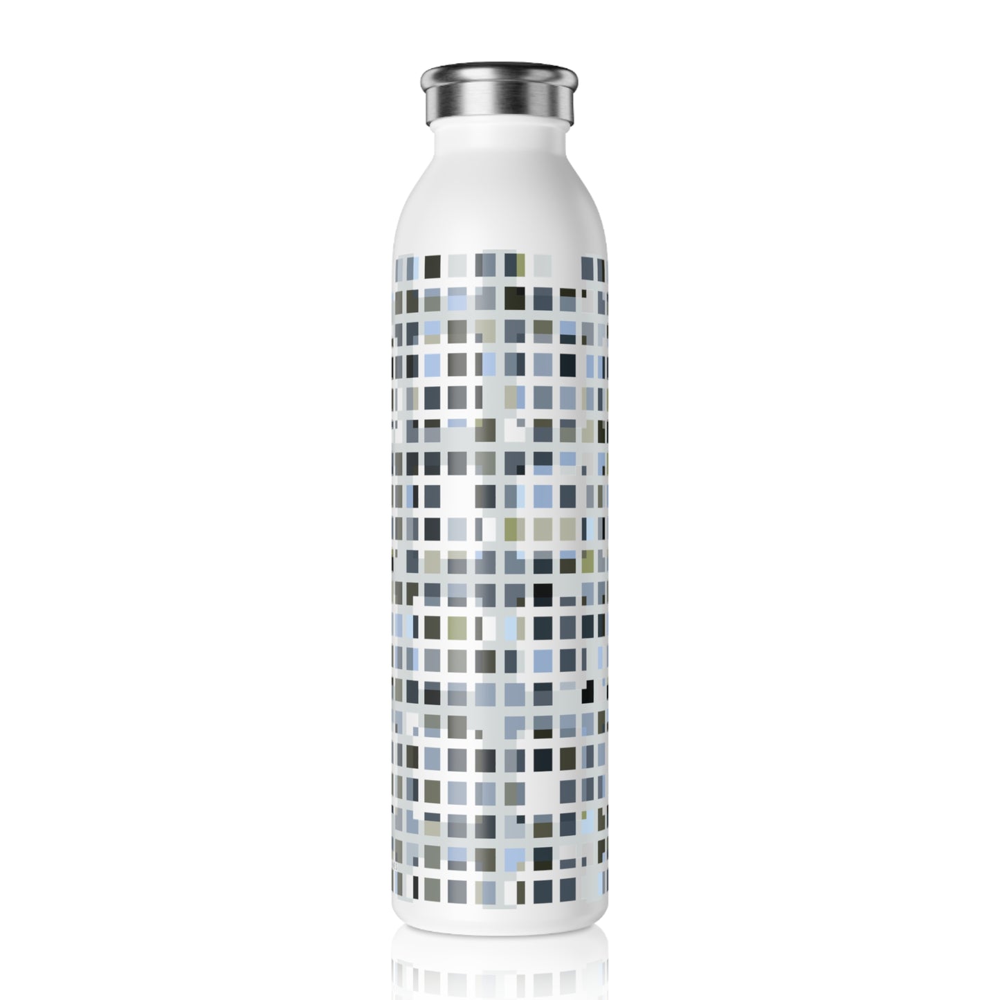 Slim Water Bottle "SQUARZE" col. Slate Brigade