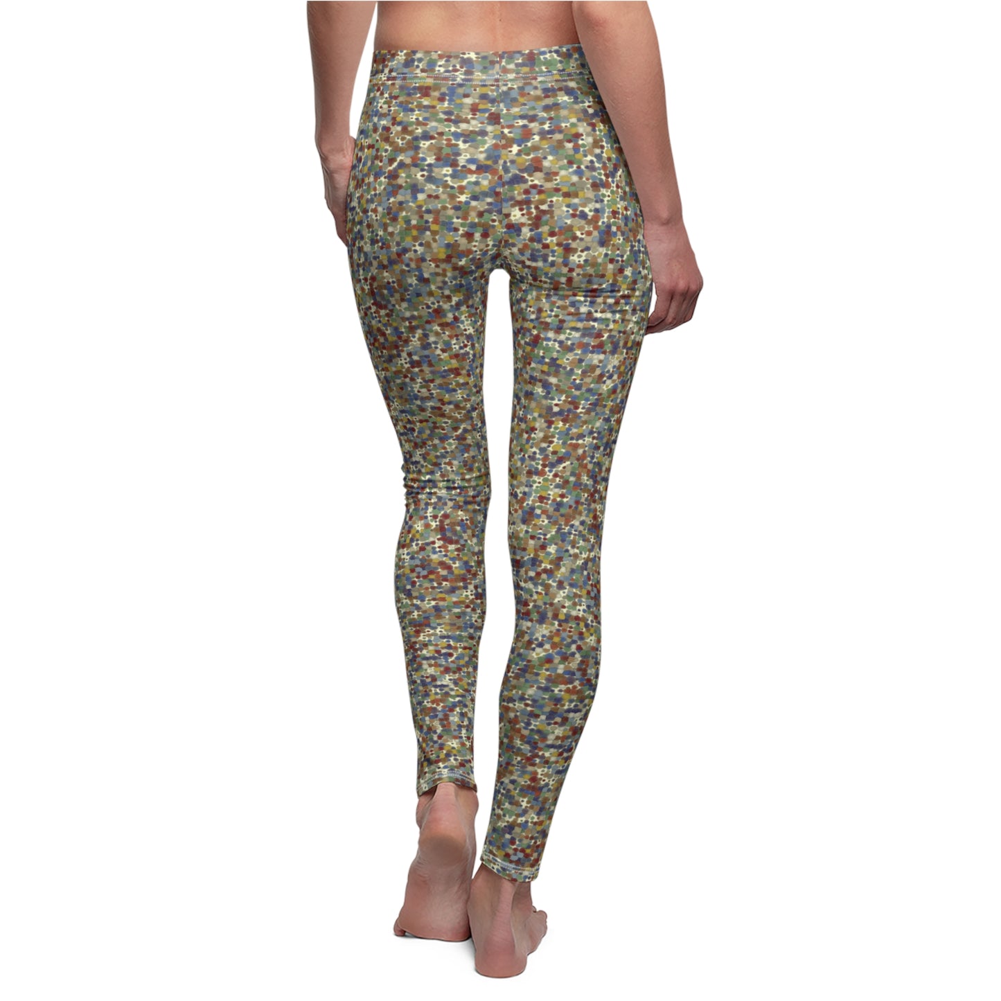 Women's Cut & Sew Casual Leggings "PRISMATIX" col. Varicolor