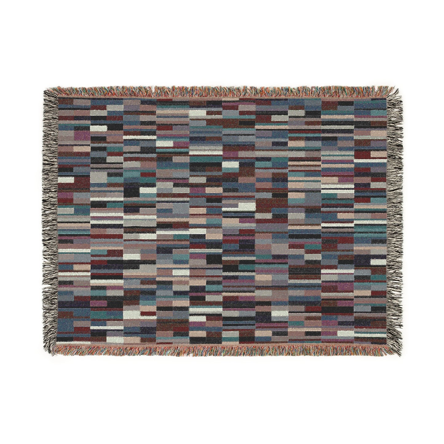 "DOMINOES" col. Fog & Fig (multiple sizes) JHANE BARNES Custom Woven Blanket