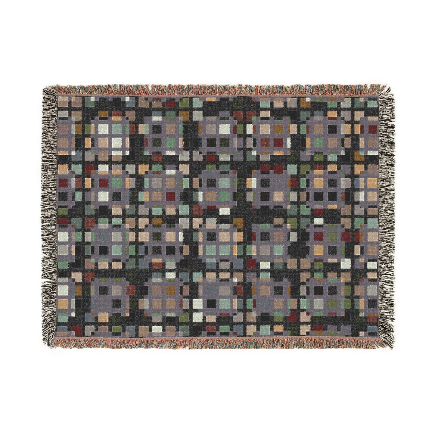 "SQUARZE" col. Terra & Firma (multiple sizes) JHANE BARNES Custom Woven Blanket