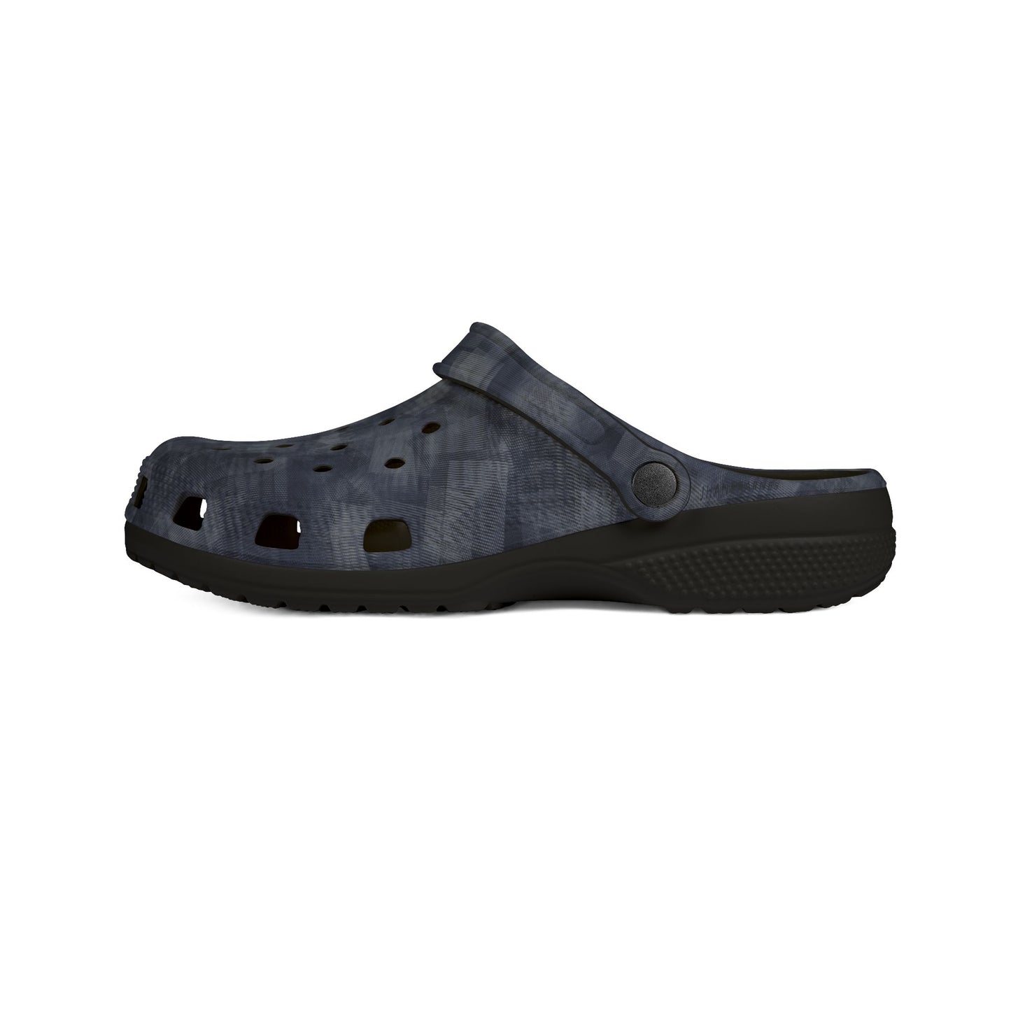EVA Foam Rubber Shoes, Jhane Barnes design "MOIRE" col. Navy