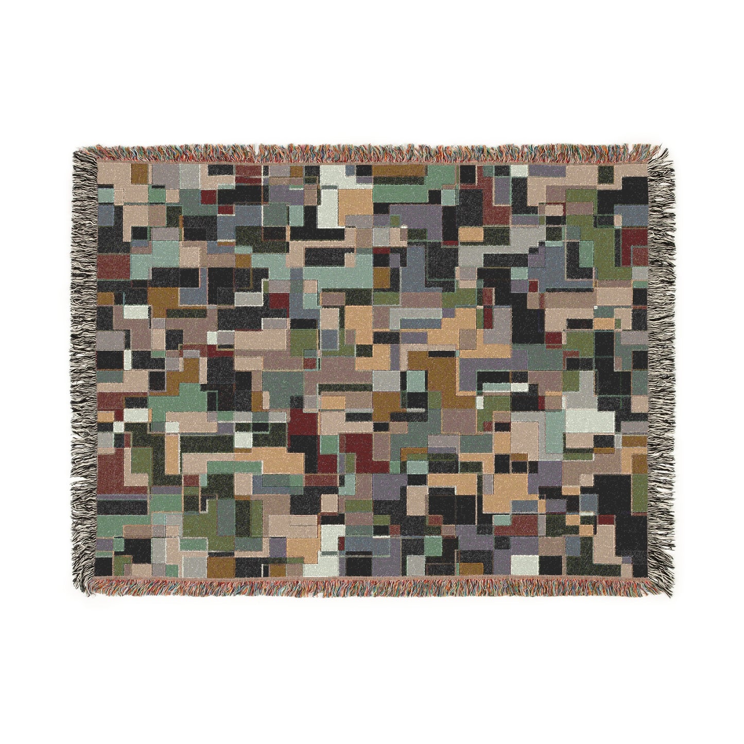 "POLYOMINOES" col. Terra & Firma (multiple sizes) JHANE BARNES Custom Woven Blanket