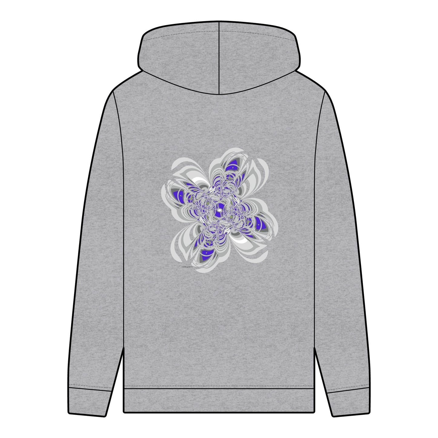 Men's Organic Hoodie with "SCRIBBLE" Pattern
