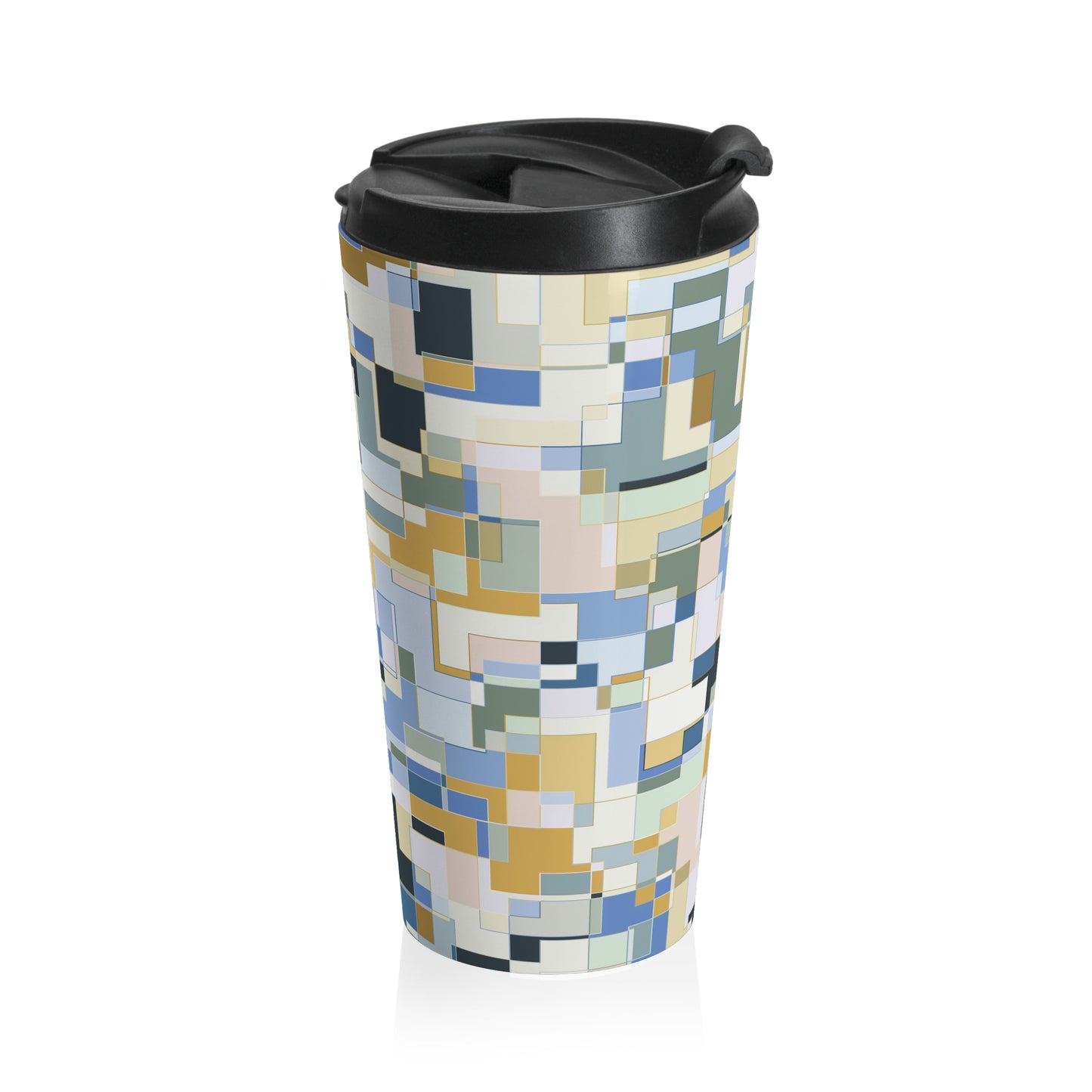 "POLYOMINOES" Col Beach - Stainless Steel Travel Mug