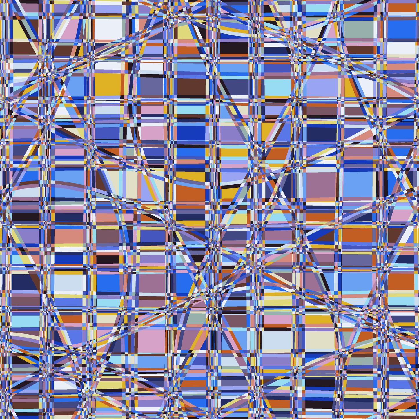 GRIDWRAP - JHANE BARNES custom design Digital artwork on Canvas *more colors avail