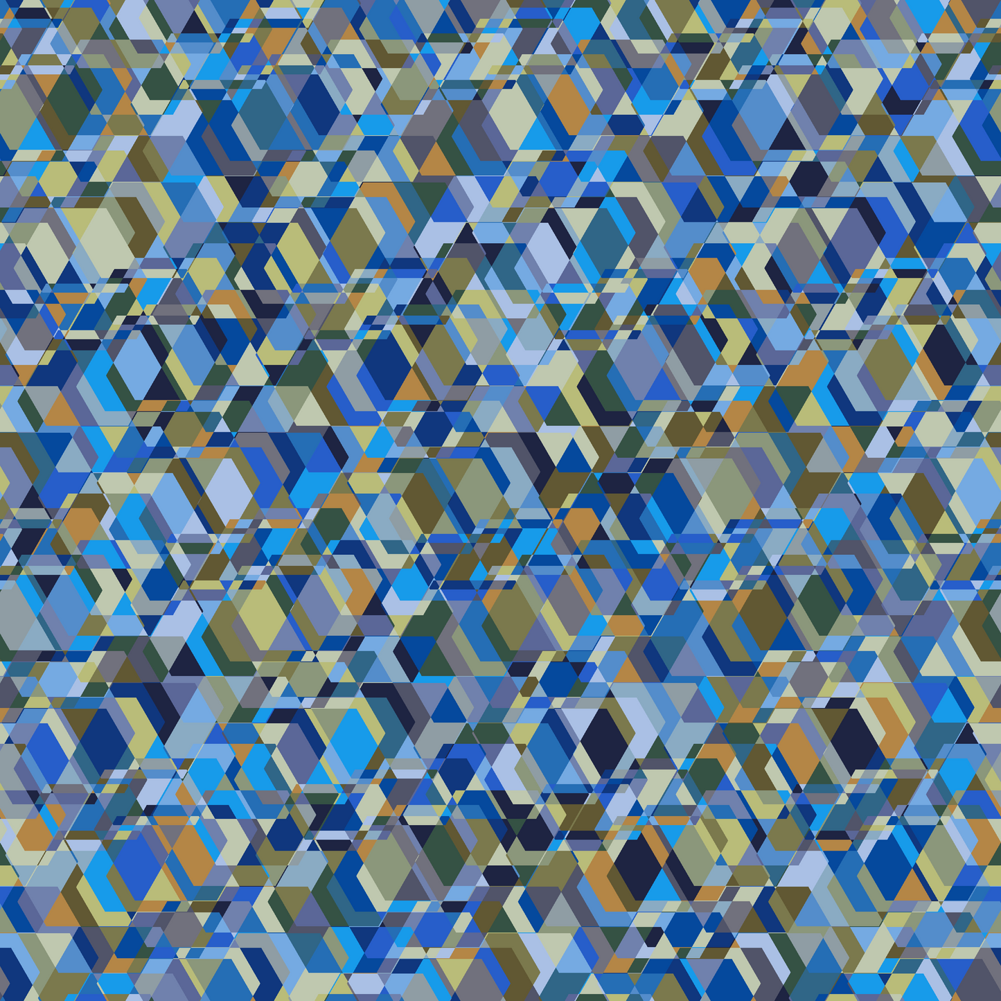 HEXAGONS - JHANE BARNES custom design Digital artwork on Canvas *more colors avail