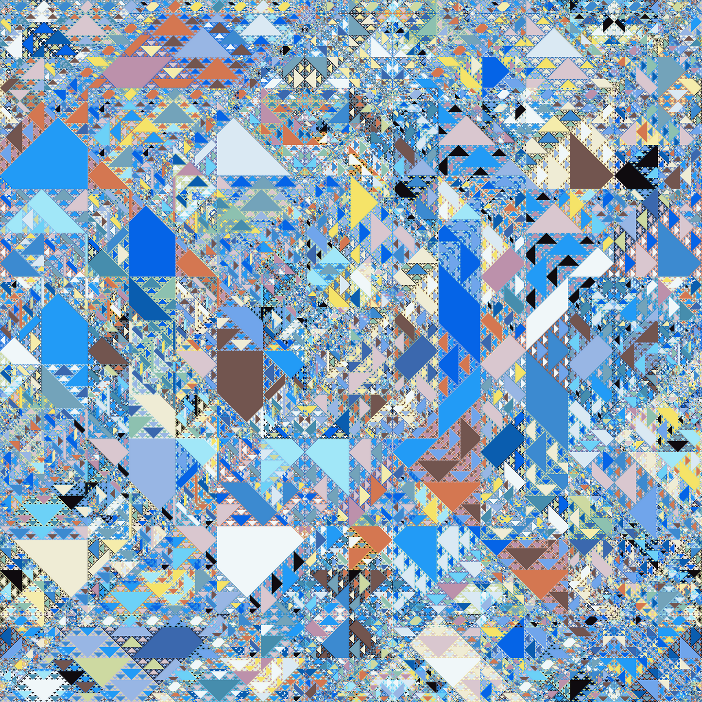 SIERPENSKI - JHANE BARNES custom design Digital artwork on Canvas *more colors avail