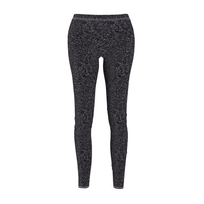 Women's Cut & Sew Casual Leggings "MADRAS MAYHEM" col. Shadowplay