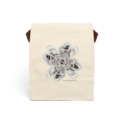 Canvas Lunch Bag With Strap "SCRIBBLE" col. Shadowplay