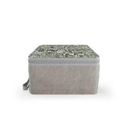 Zip Paper Lunch Bag "GRIDWRAP" col. Mint Chocolate