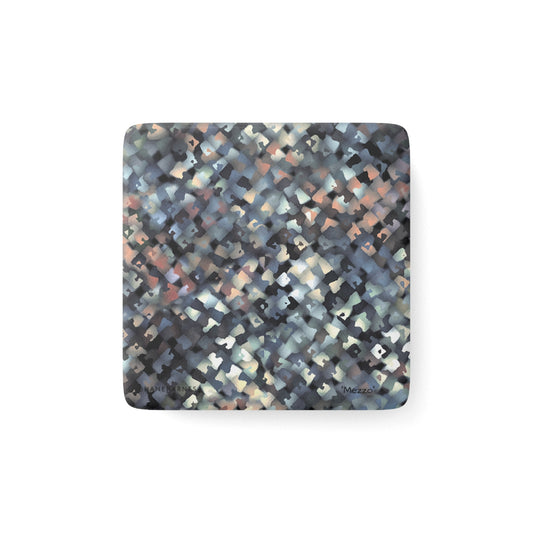 Porcelain Magnet, Square "MEZZO" col Moss