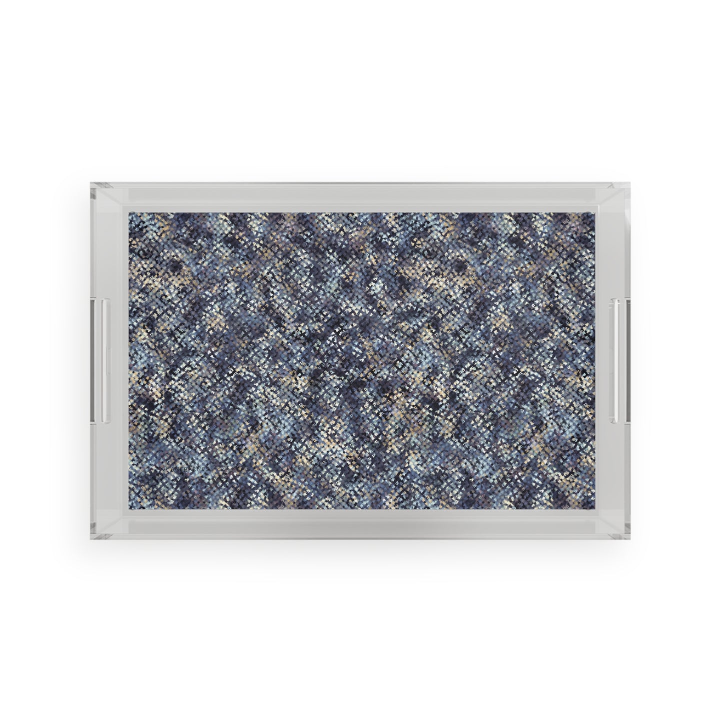 Acrylic Serving Tray "MEZZO" Blue