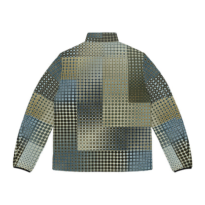 Men's Puffer Jacket "FREQUENCY" col. Celestial, Jhane Barnes custom design