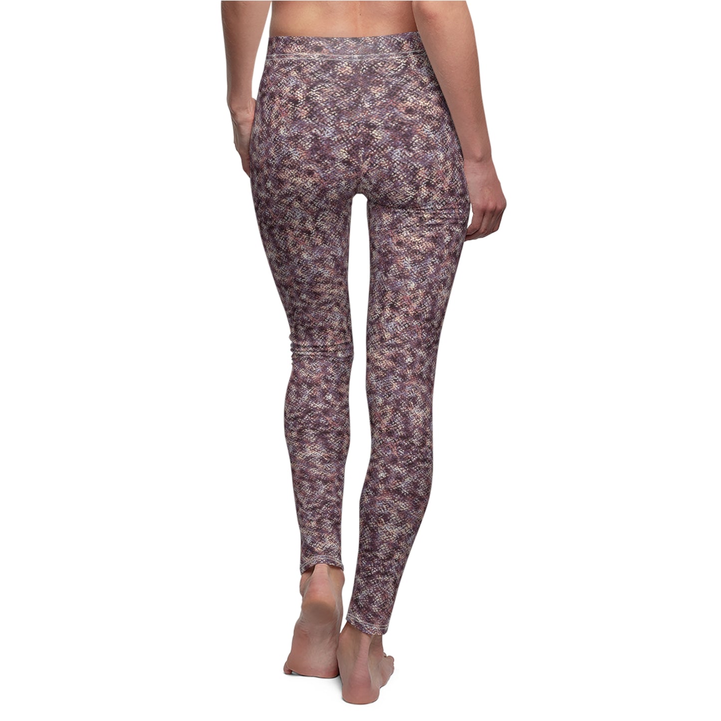 Women's Cut & Sew Casual Leggings "MEZZO" col. Wine