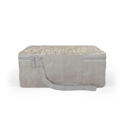Zip Lunch Box "CROSS HATCH"  col Alpine Thisle