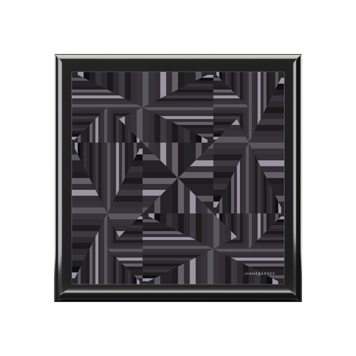 Jewelry Box "ANGLES" col black-Ebony