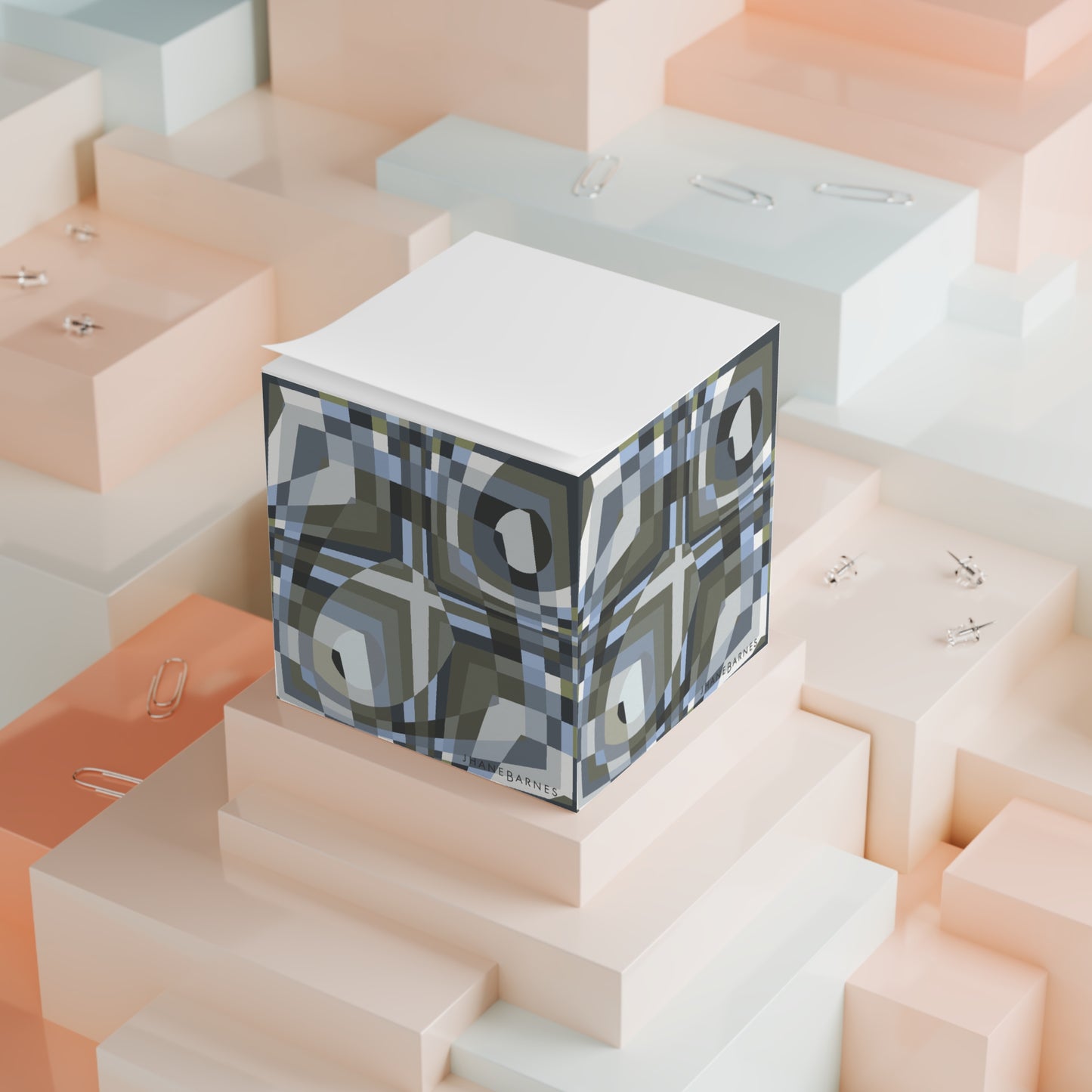 Note Cube "QUAD" col. Slate Brigade