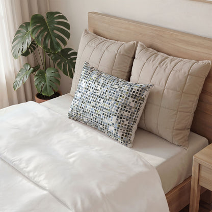 Cotton Pillow Sham "SQUARZE" col. Slate Brigade