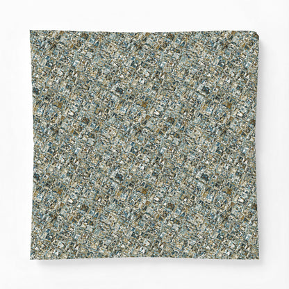 Cotton Comforter "MADRAS MAYHEM" col. Mint Chocolate