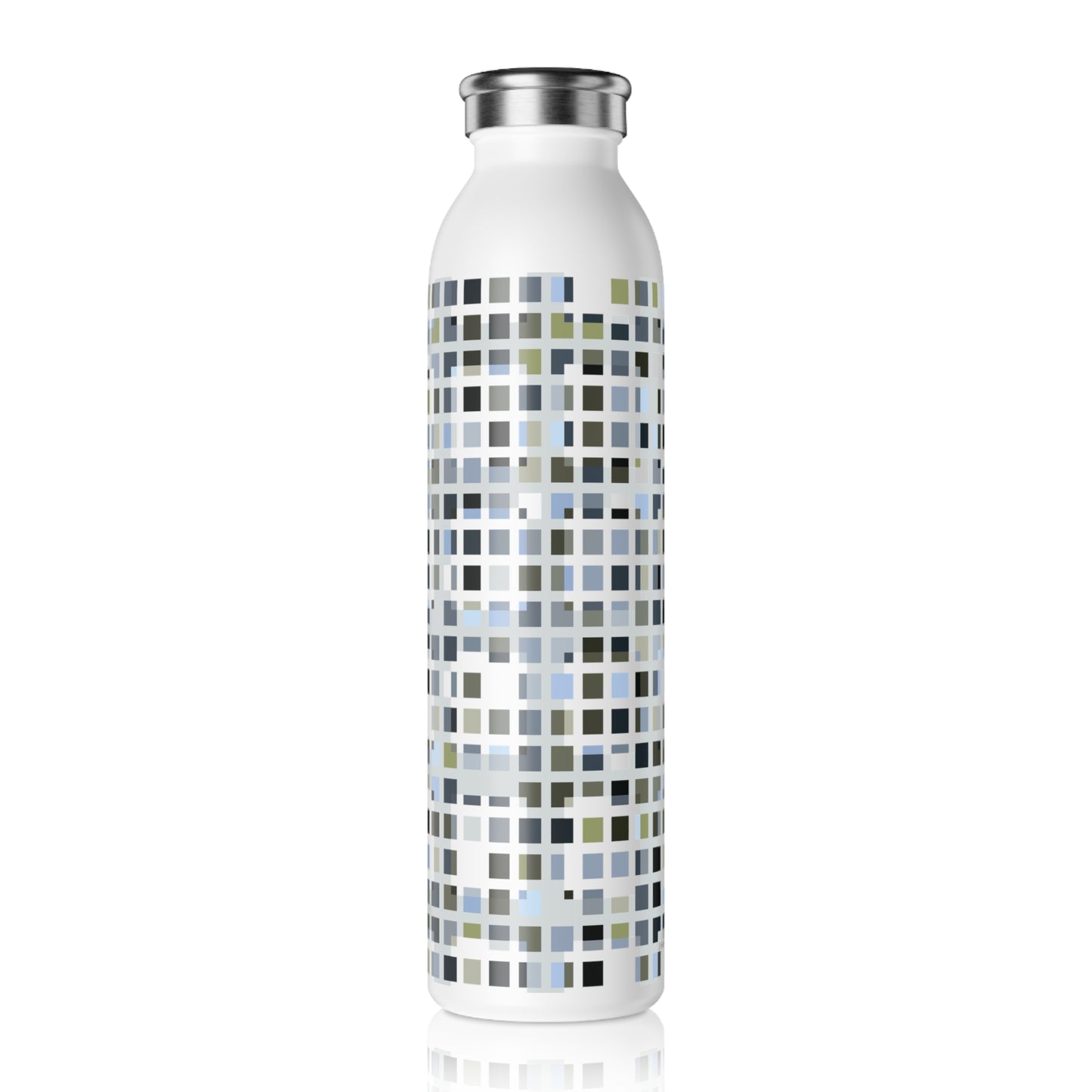 Slim Water Bottle "SQUARZE" col. Slate Brigade