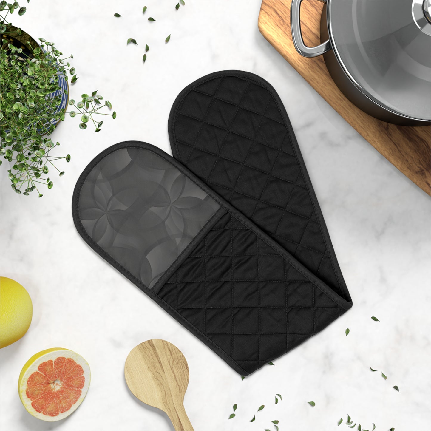 Oven Mitts "FLORA" col. Shadowplay