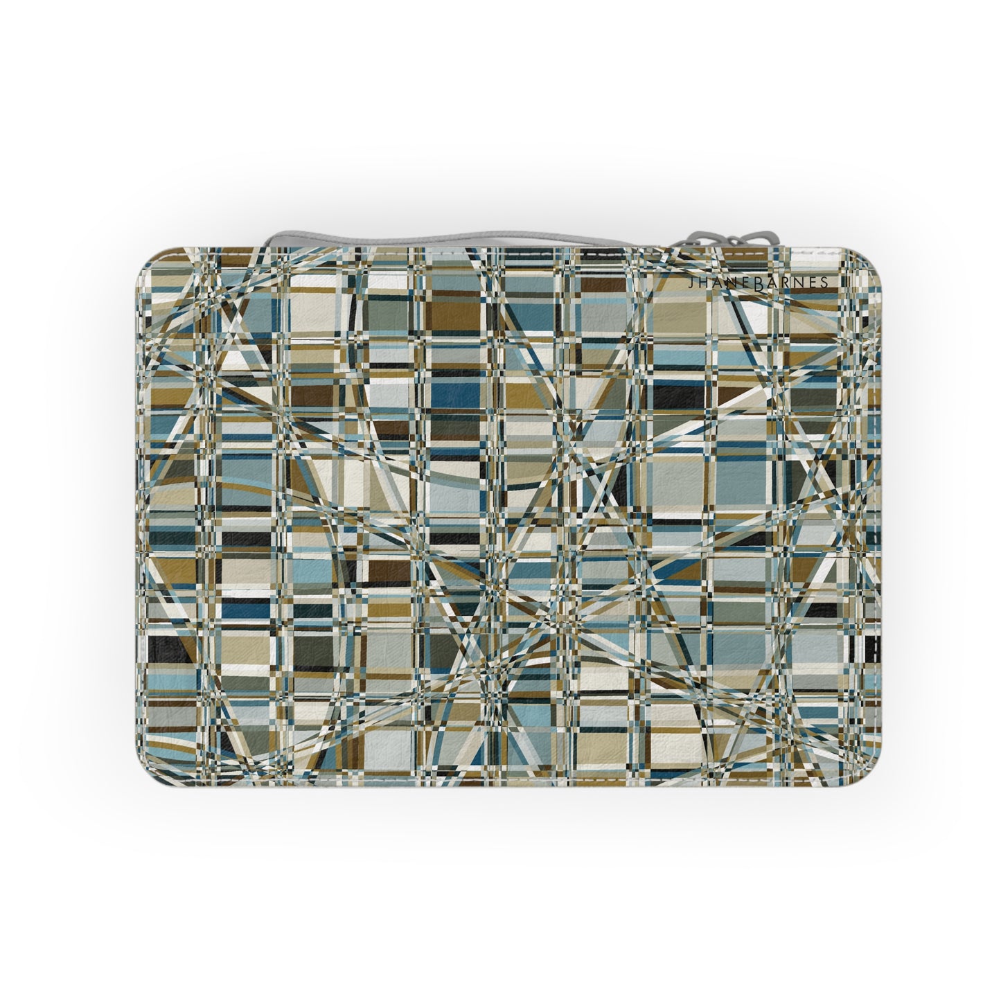 Zip Paper Lunch Bag "GRIDWRAP" col. Mint Chocolate