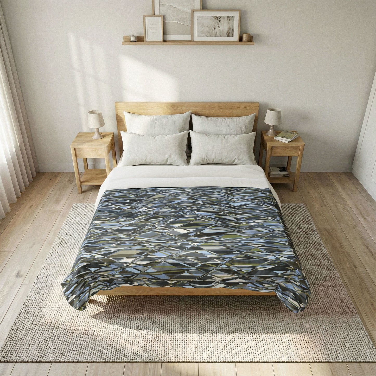 Cotton Comforter "THAT'S A WRAP" col. Slate Brigade