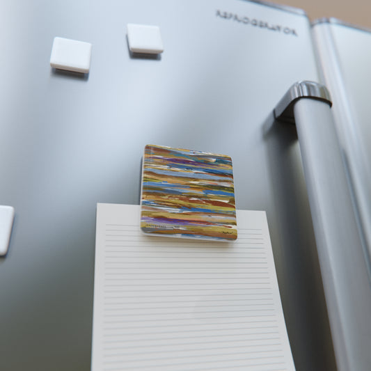 Porcelain Magnet, Square "ACTION"