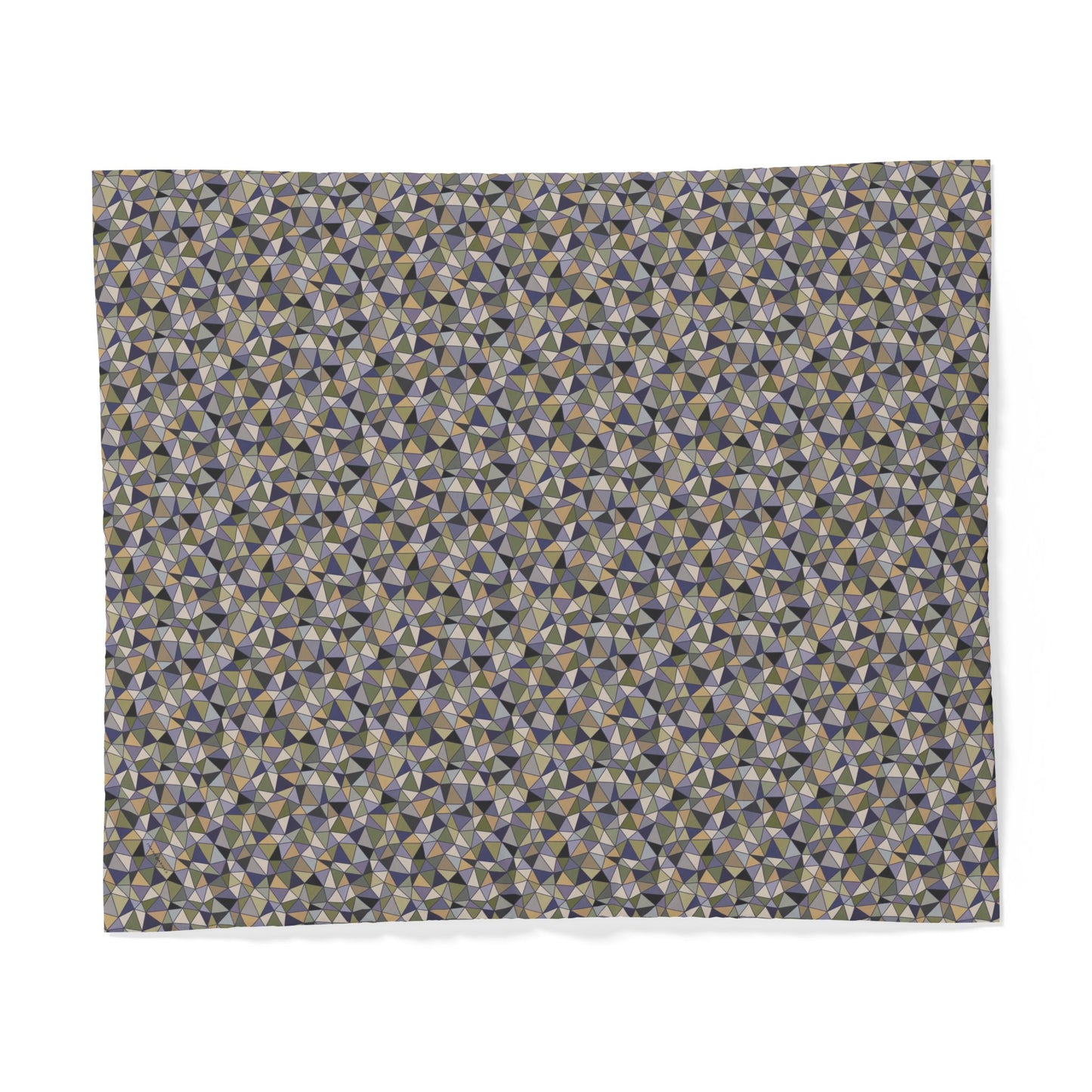Cotton Duvet Cover "LATTICE" col. Moss Behaving