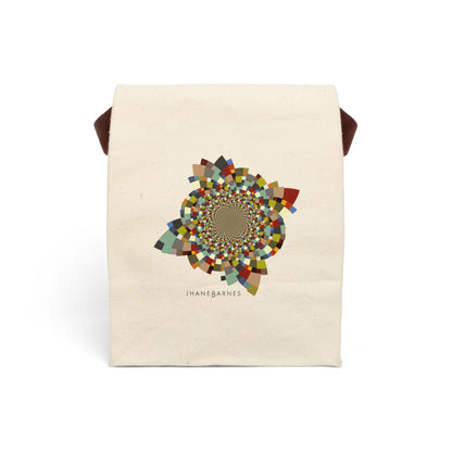 Canvas Lunch Bag With Strap "SCHATT INVERSION" col. Varicolor