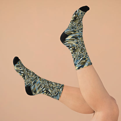 Unisex Printed Socks  "SLICE" col. Twilight Serenade, Jhane Barnes custom design