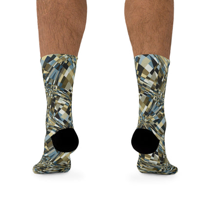 Unisex Printed Socks  "SLICE" col. Twilight Serenade, Jhane Barnes custom design