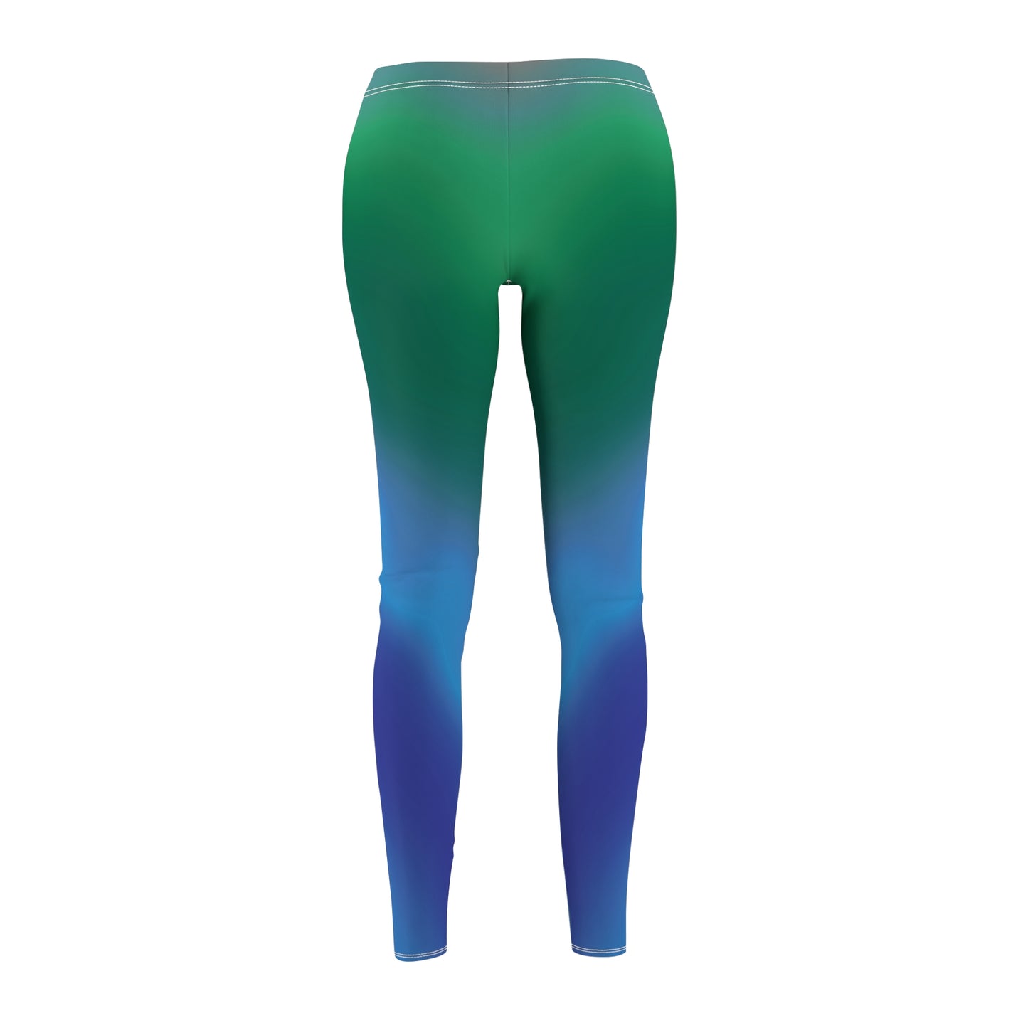 Women's Cut & Sew Casual Leggings "DIAGONAL GRADIENT"