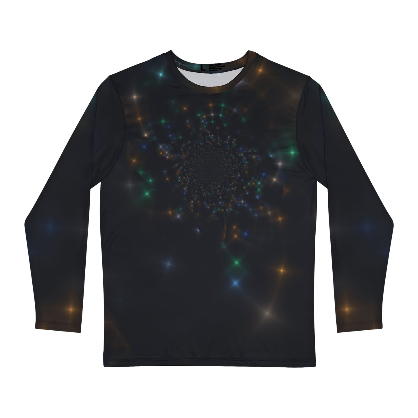 Men's Brushed poly Tee "STELLAR UNIVERSE" Design (long sleeve)