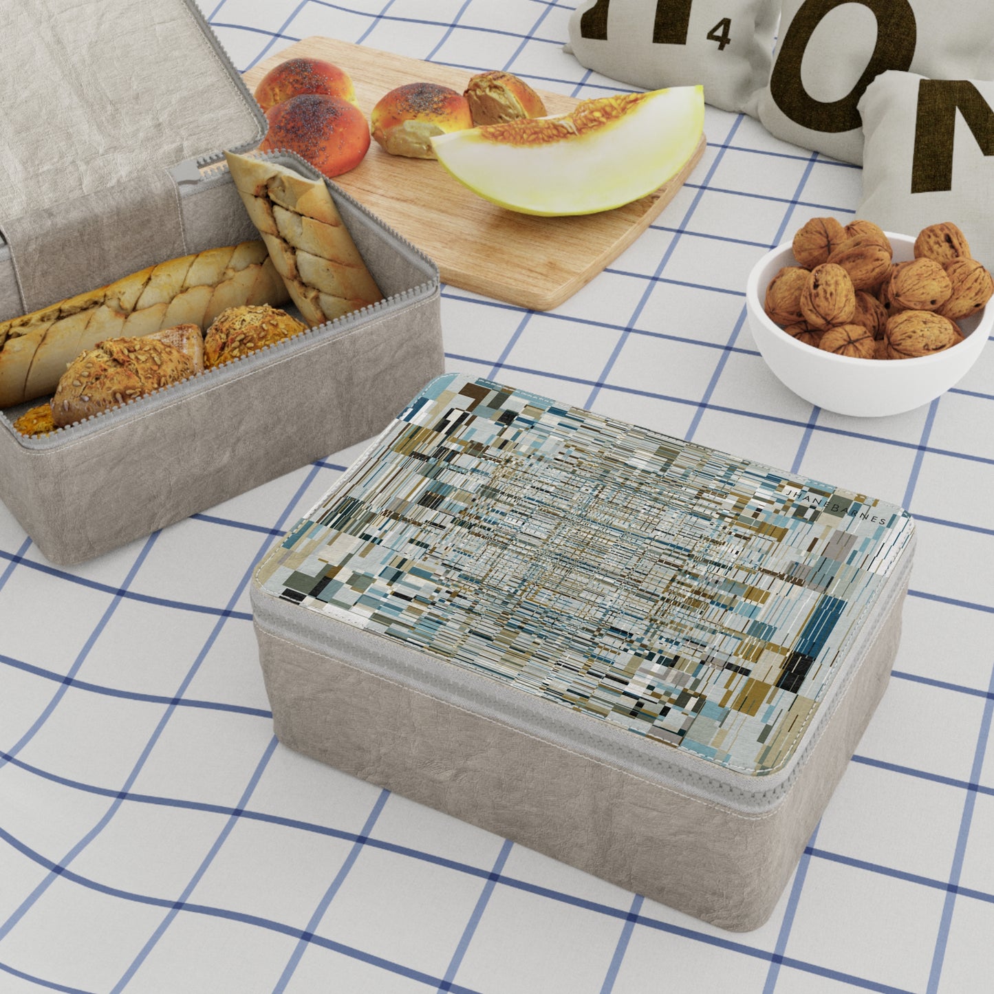 Zip Paper Lunch Bag "SUSPENSION" col. Mint Chocolate