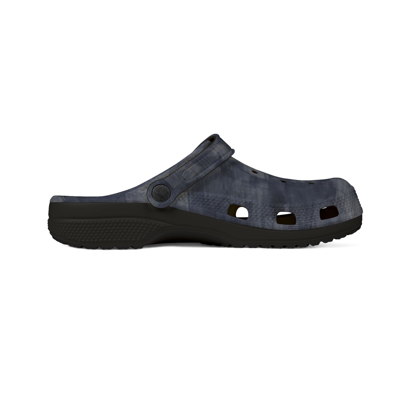 EVA Foam Rubber Shoes, Jhane Barnes design "MOIRE" col. Navy