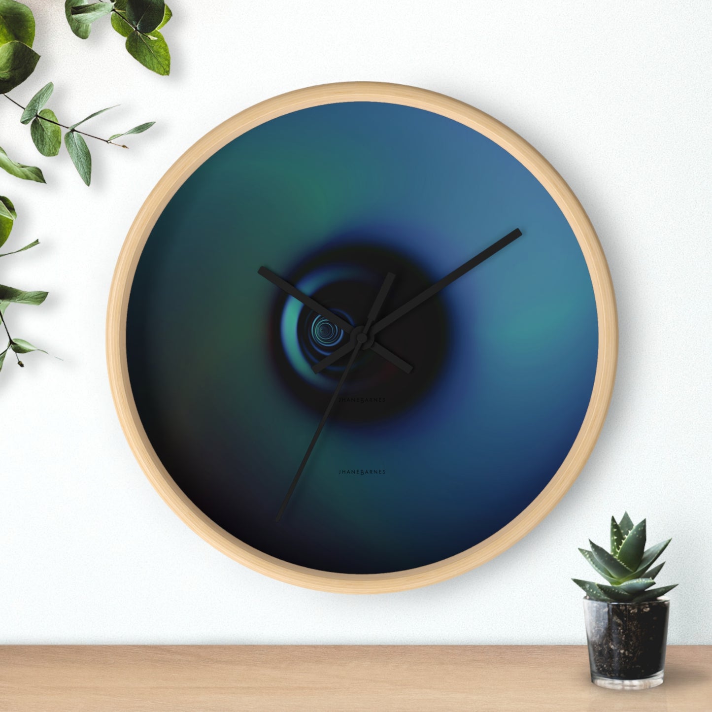 Wall Clock "LONELY SYSTEM" (no lines-nor numbers)