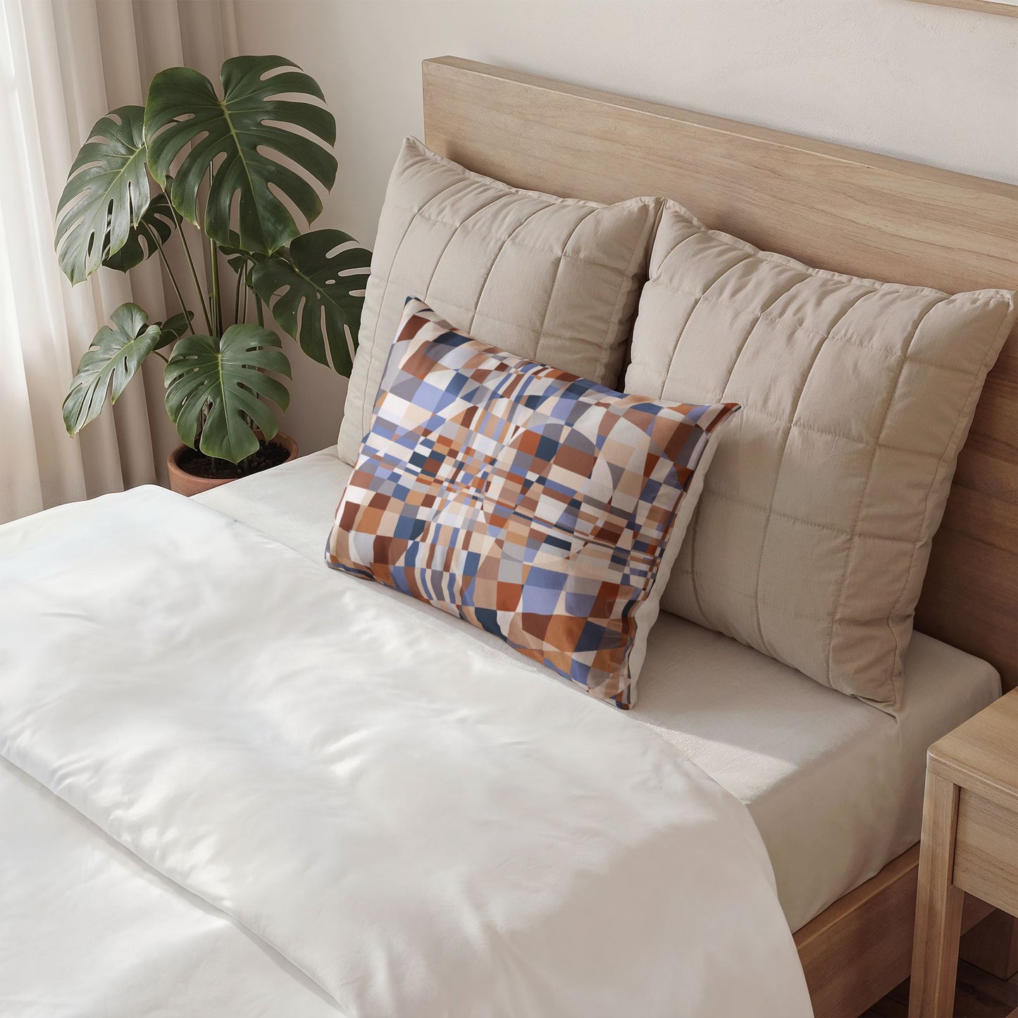 Cotton Pillow Sham "QUAD" col. Mirage