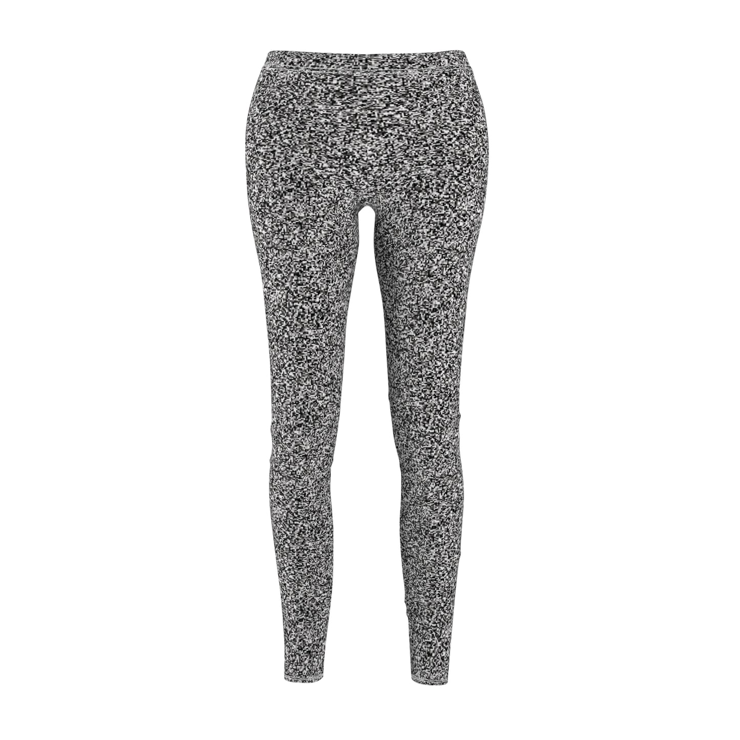 Women's Cut & Sew Casual Leggings "MAGIC SQUARE" col. Black & White