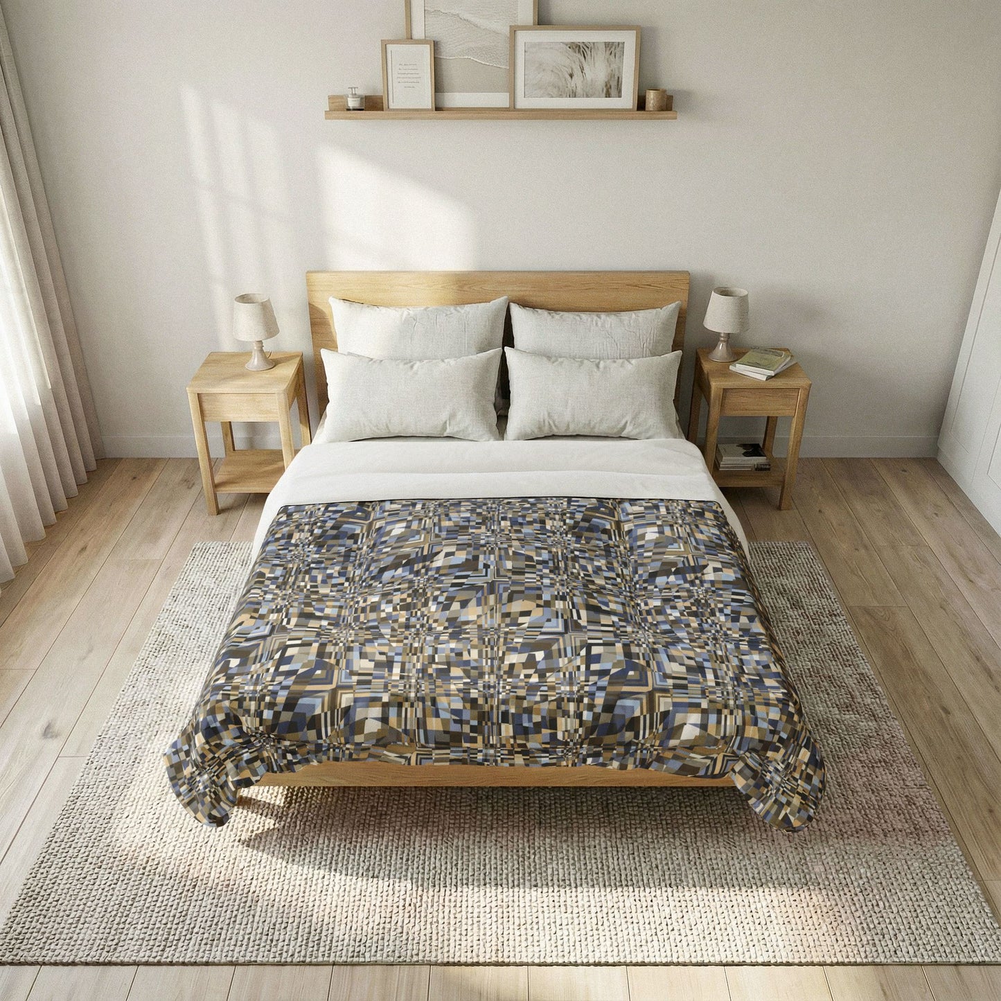 Cotton Comforter "QUAD" col. Neutral