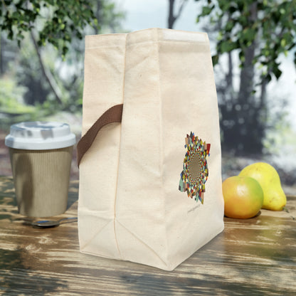 Canvas Lunch Bag With Strap "SCHATT INVERSION" col. Varicolor