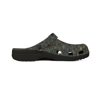 EVA Foam Rubber Shoes, Jhane Barnes design "TEXTURE" col. Multi